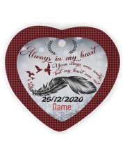 Angel Grandparent - Always In My Heart Heart Ornament (Wood) tile