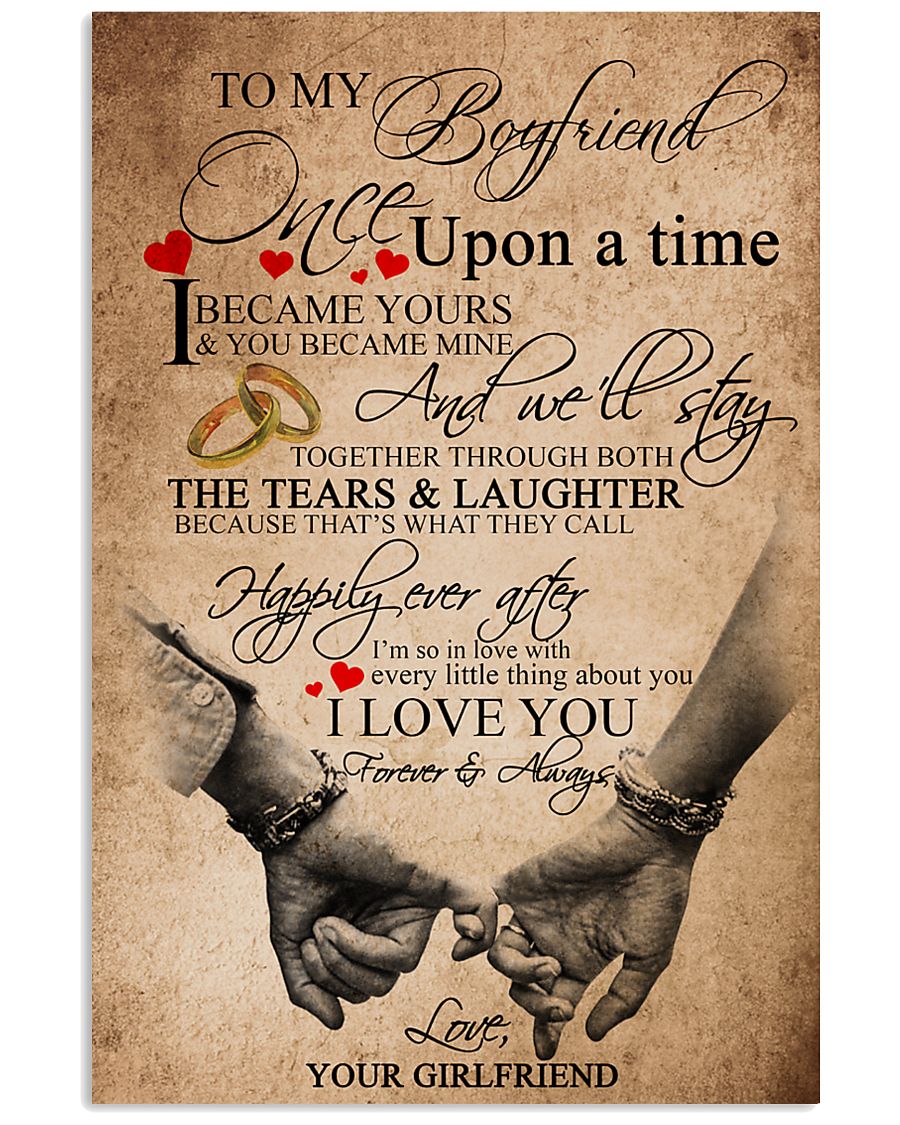 TO MY BOYFRIEND 16x24 Poster