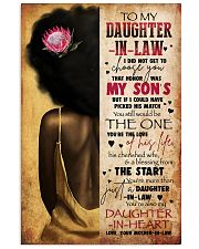 TO MY DAUGHTER-IN-LAW - AFRICAN WOMAN - THE ONE 16x24 Poster front