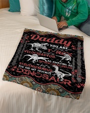 TO MY DAD - MY FAVORITE DINOSAUR Small Fleece Blanket - 30" x 40" aos-coral-fleece-blanket-30x40-lifestyle-front-07