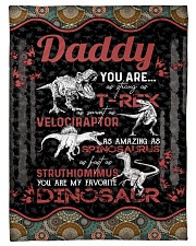 TO MY DAD - MY FAVORITE DINOSAUR Small Fleece Blanket - 30" x 40" front