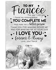 TO MY FIANCE'E - DEER - THE DAY I MET YOU 16x24 Poster front