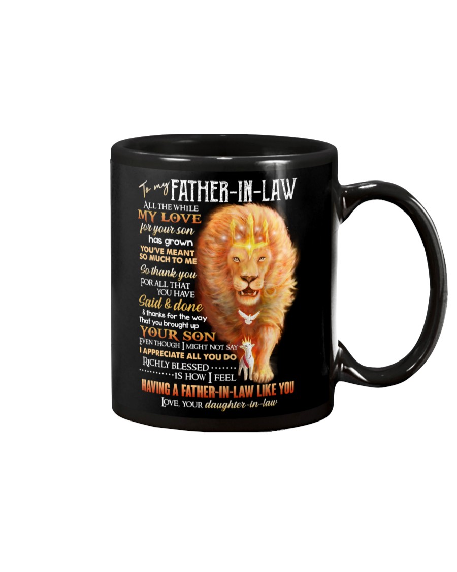 MUG - TO MY FATHER-IN-LAW - LION - THANK YOU Mug