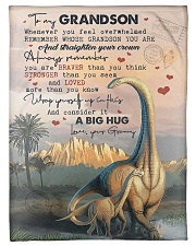 To My Grandson - Dinosaur - Fleece Blanket Small Fleece Blanket - 30" x 40" front