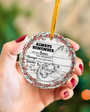 Mom To Daughter Christmas - Elephant Circle ornament - single (porcelain) aos-circle-ornament-single-porcelain-lifestyles-09