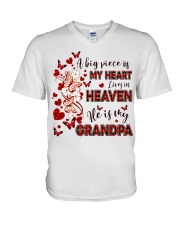 Angel - Grandpa - A Big Piece Of My Heart V-Neck T-Shirt tile