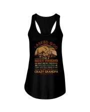 To Grandkids - I Asked God For A Best Friend Ladies Flowy Tank tile