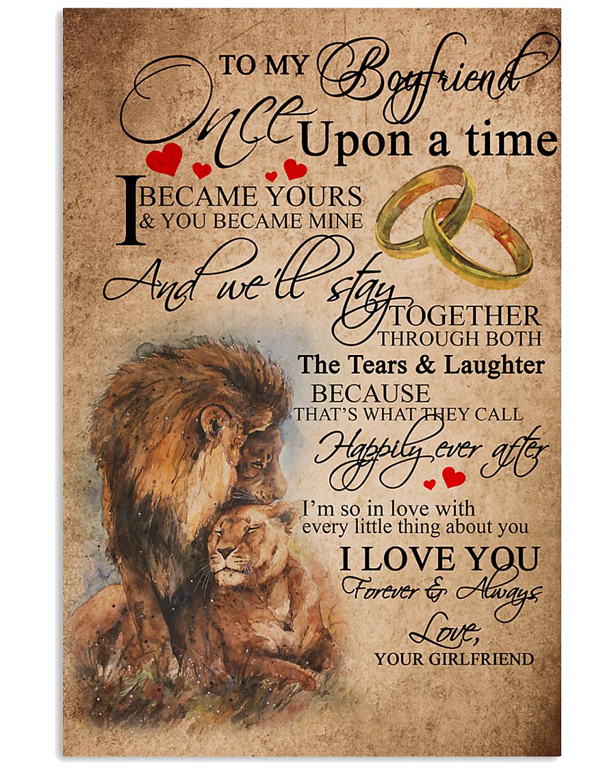 TO MY BOYFRIEND 16x24 Poster