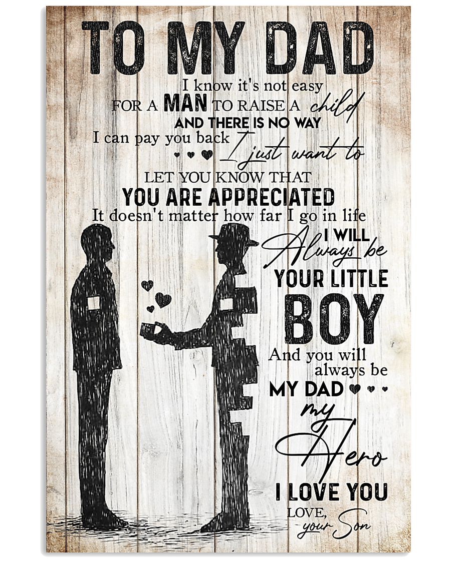 SON TO DAD 16x24 Poster