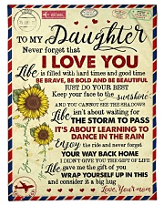 To My Daughter - Never Forget That Small Fleece Blanket - 30" x 40" front