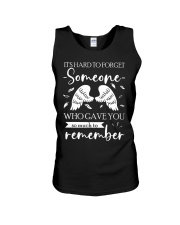 T-SHIRT - MY ANGEL WIFE - HARD TO FORGET SOMEONE Unisex Tank tile