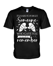T-SHIRT - MY ANGEL WIFE - HARD TO FORGET SOMEONE V-Neck T-Shirt tile