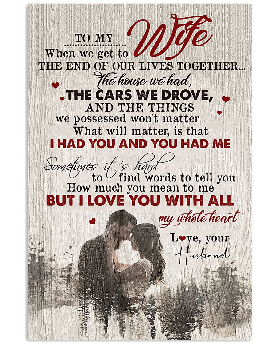 TO MY WIFE 16x24 Poster