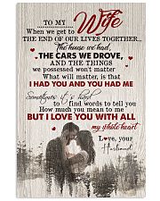 TO MY WIFE 16x24 Poster front