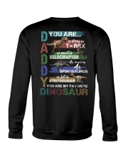 TO DAD - VINTAGE STYLE - FAVORITE DINOSAUR Crewneck Sweatshirt tile