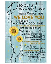 MOM AND DAD TO DAUGHTER 16x24 Poster front