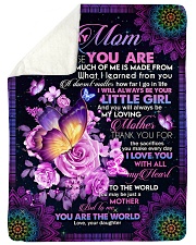 To My Mom - Fleece Blanket Sherpa Fleece Blanket tile