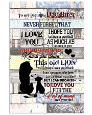To My daughter - Lion - I Hope You Believe In Vertical Poster tile