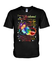 I miss my husband every day V-Neck T-Shirt thumbnail