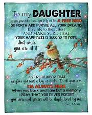 To My Daughter - Live Life To The Fullest Small Fleece Blanket - 30" x 40" front