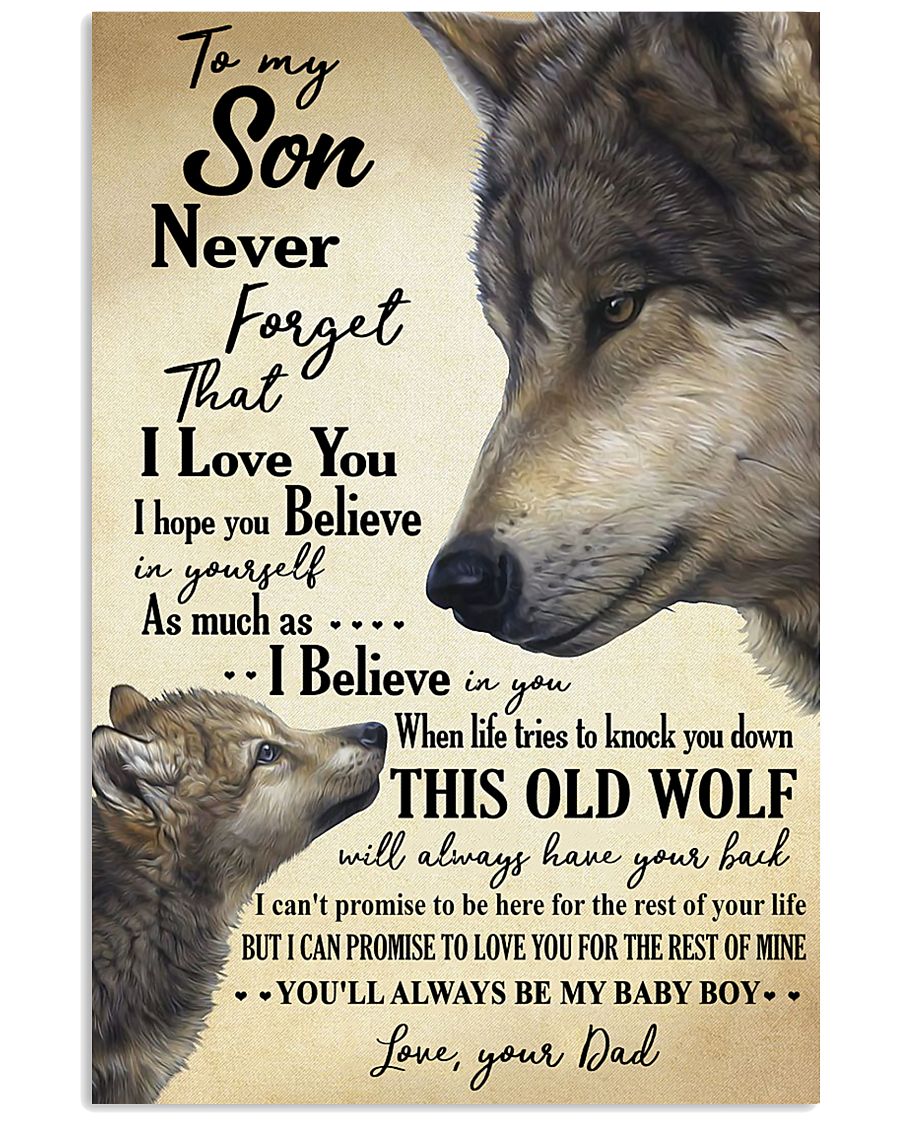 DAD TO SON 16x24 Poster