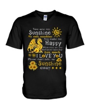 Grandpa and Grandma to Grandchild - You Are My V-Neck T-Shirt tile
