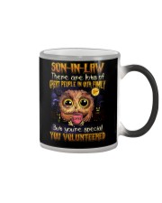 Halloween - Son-in-law - Owl - You Volunteered Color Changing Mug tile