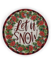 Christmas - Holy Joly - Circle Ornament Circle Ornament (Wood tile