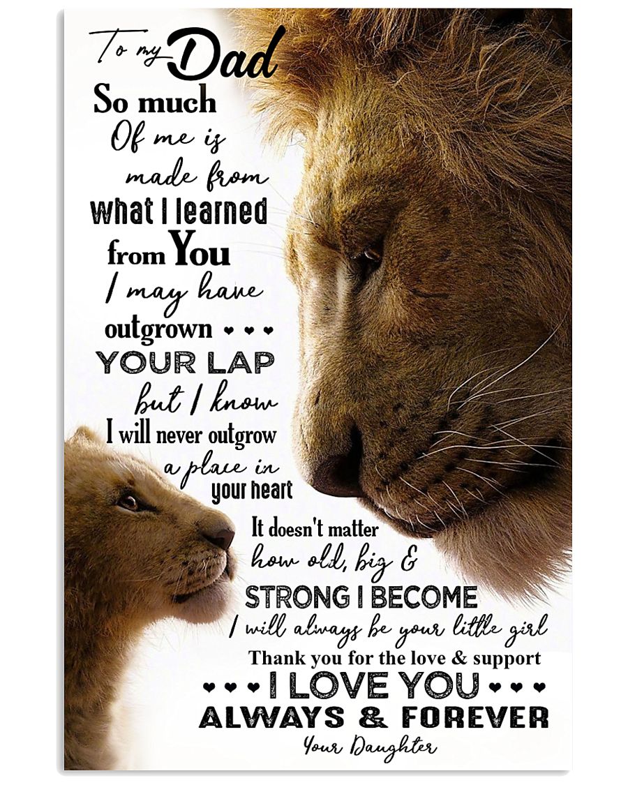 POSTER - TO MY FATHER - LION - SO MUCH OF ME 16x24 Poster