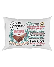 TO MY WIFE - HAND IN HAND - I LOVE YOU Rectangular Pillowcase front