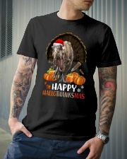 T rex - Happy Hallothanksmas - T-shirt Classic T-Shirt lifestyle-mens-crewneck-front-6
