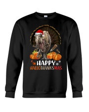T rex - Happy Hallothanksmas - T-shirt Crewneck Sweatshirt tile