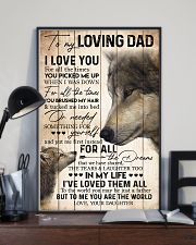 TO MY DAD - WOLF - MY LOVING DAD 16x24 Poster lifestyle-poster-2