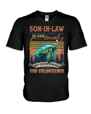 Son-in-law - Turtle - You Volunteered - T-Shirt V-Neck T-Shirt tile