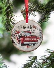 Christmas - All Hearts Come Home For Christmas Circle ornament - single (porcelain) aos-circle-ornament-single-porcelain-lifestyles-07