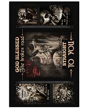 To My Wife - Skull - God Blessed The Broken Vertical Poster tile