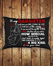 Dad To Daughter - Hugging - If I Could Give Rectangular Pillowcase aos-pillow-rectangle-front-lifestyle-2