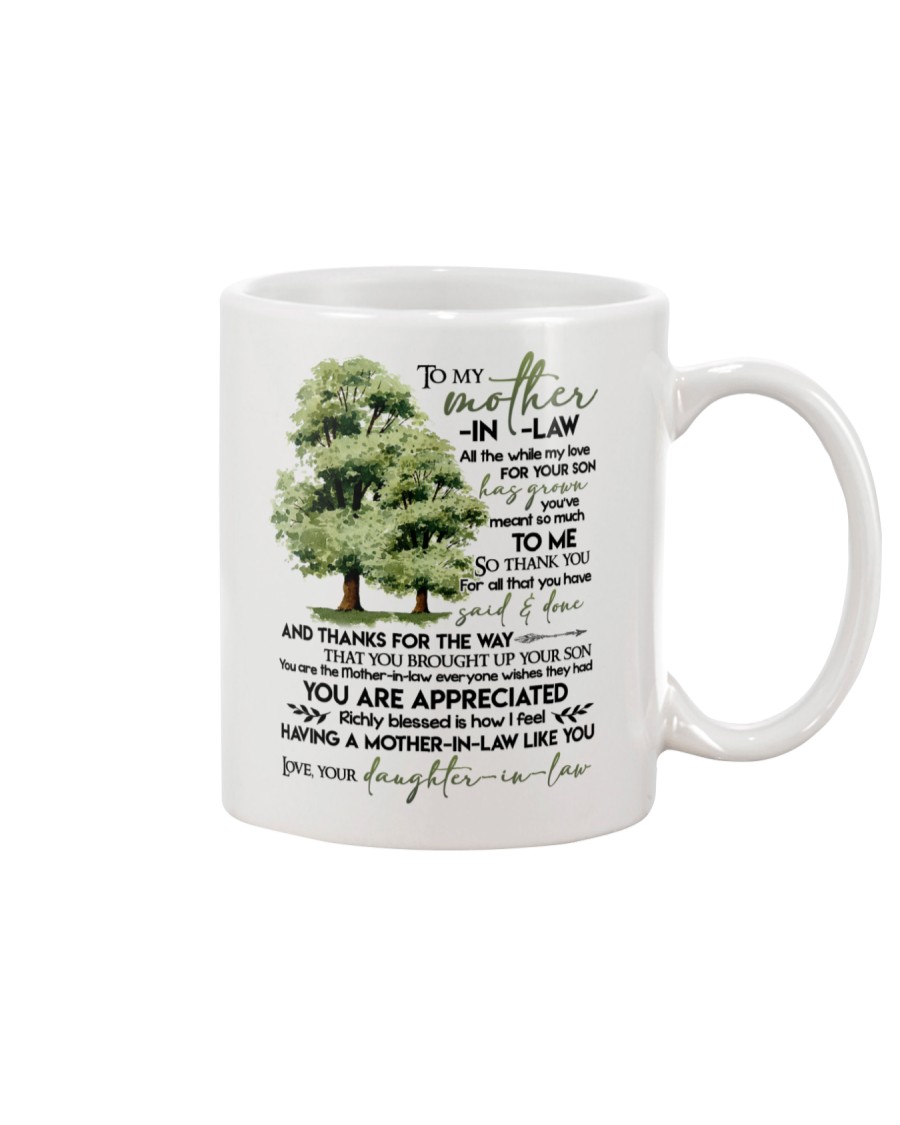 MUG - TO MY MOTHER-IN-LAW - TREE - ALL THE WHILE Mug