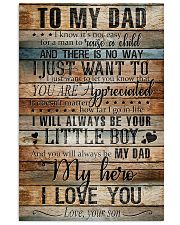 TO MY DAD - MY HERO 16x24 Poster front