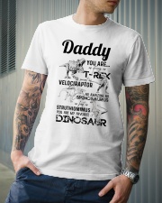 DAD - BLACK LETTERS IN WHITE - FAVORITE DINOSAUR Classic T-Shirt lifestyle-mens-crewneck-front-6