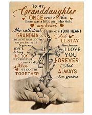 Grandma to Granddaughter - God Sent You Into My 16x24 Poster front