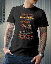 DADDY AND DAUGHTER - DINOSAUR - MESS WITH ME Classic T-Shirt lifestyle-mens-crewneck-front-6