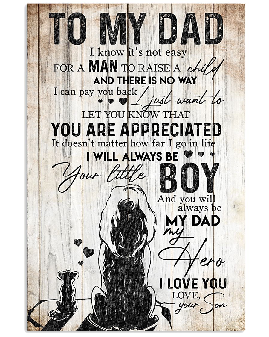 SON TO DAD 16x24 Poster