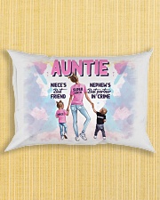 Auntie - Niece and Nephew - Pillowcase Rectangular Pillowcase aos-pillow-rectangle-front-lifestyle-6
