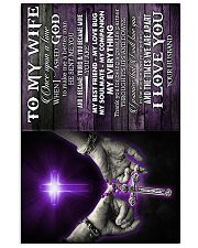 To Wife - Cross - Once Upon A Time When I Asked 16x24 Poster front