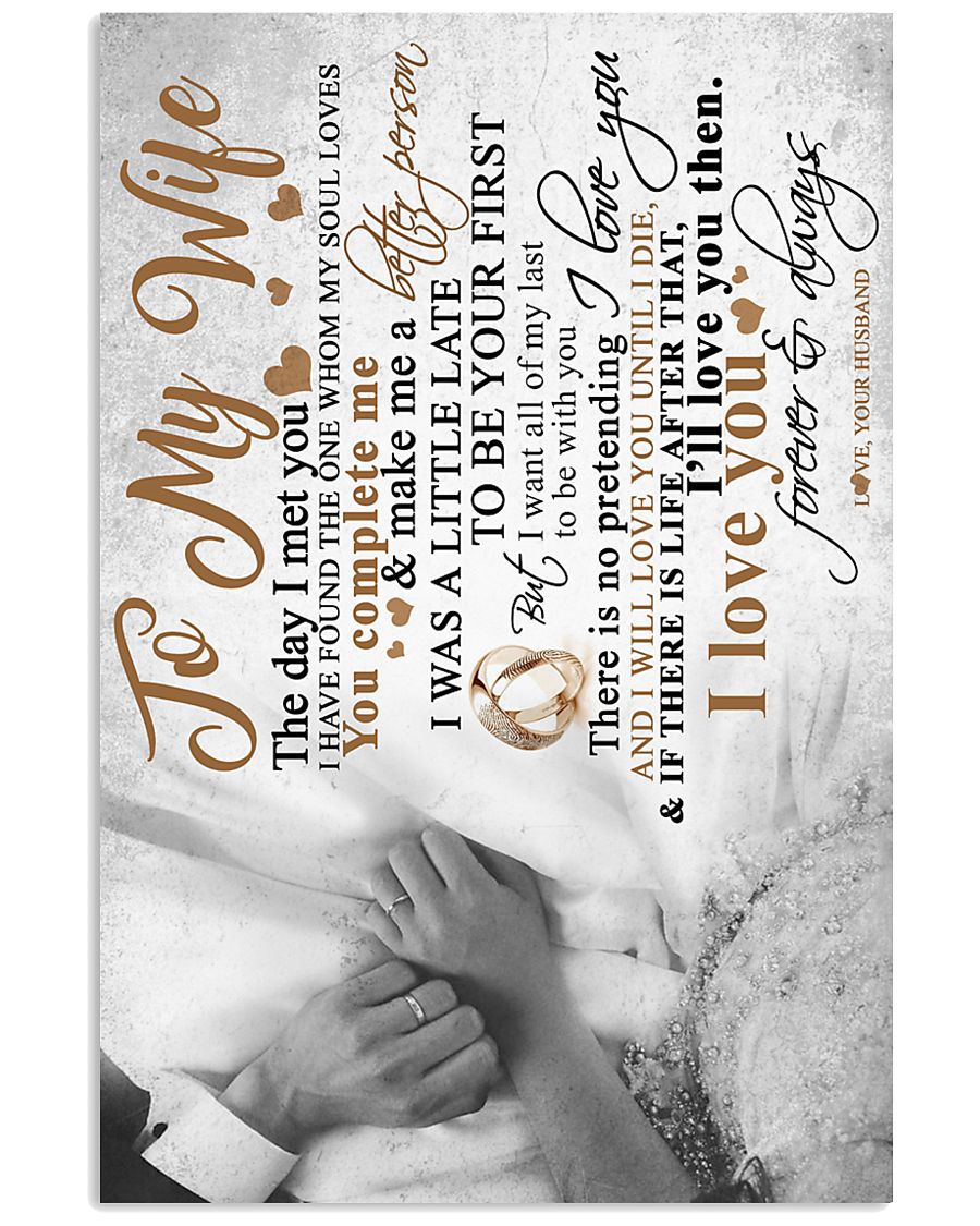 TO MY WIFE 16x24 Poster