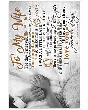 TO MY WIFE 16x24 Poster front