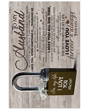 Wife To Husband - Lock - I Miss You When 16x24 Poster front