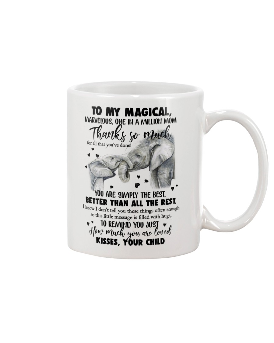 MUG - TO MY MOM - ELEPHANT - THANK YOU Mug