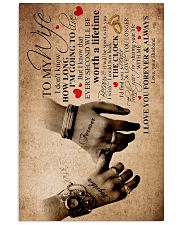 TO MY WIFE 16x24 Poster front